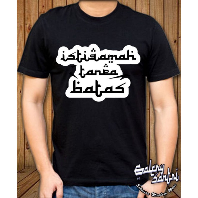 Kaos Distro Santri Pria Baju murah Kwalitas Bahan Cotton Combed 30s