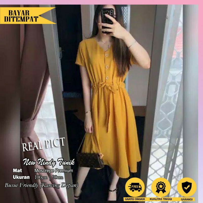 Tunik Import Terbaru 2021 Katun Rayon Jumbo Premium Bangkok Polos Hitam Putih Kekinian Murah Busui