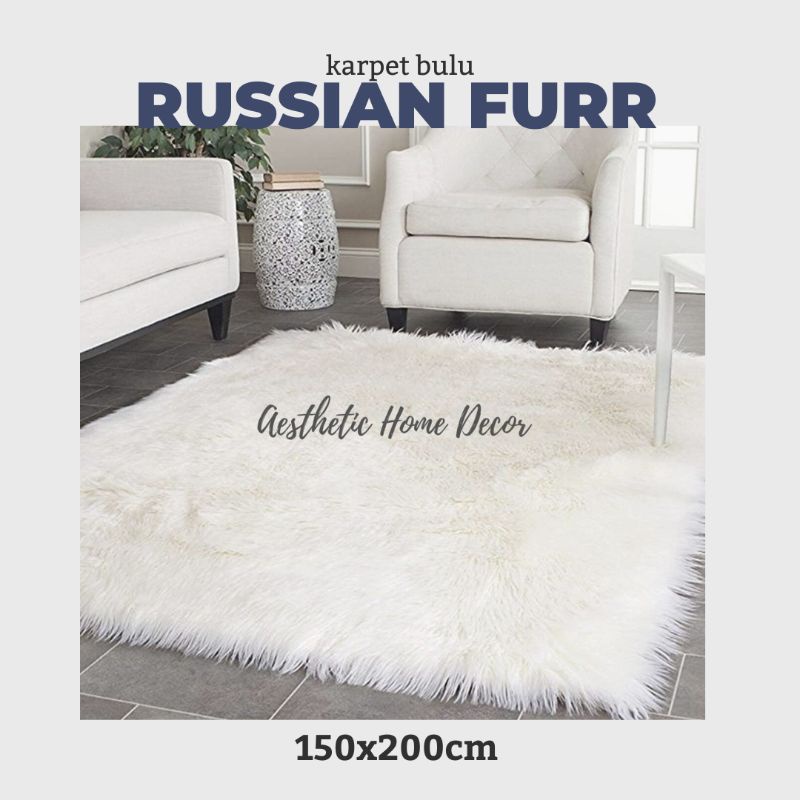 Karpet Bulu Korea  Halus Lembut Kain Taplak Alas Foto  ukuran 150x200