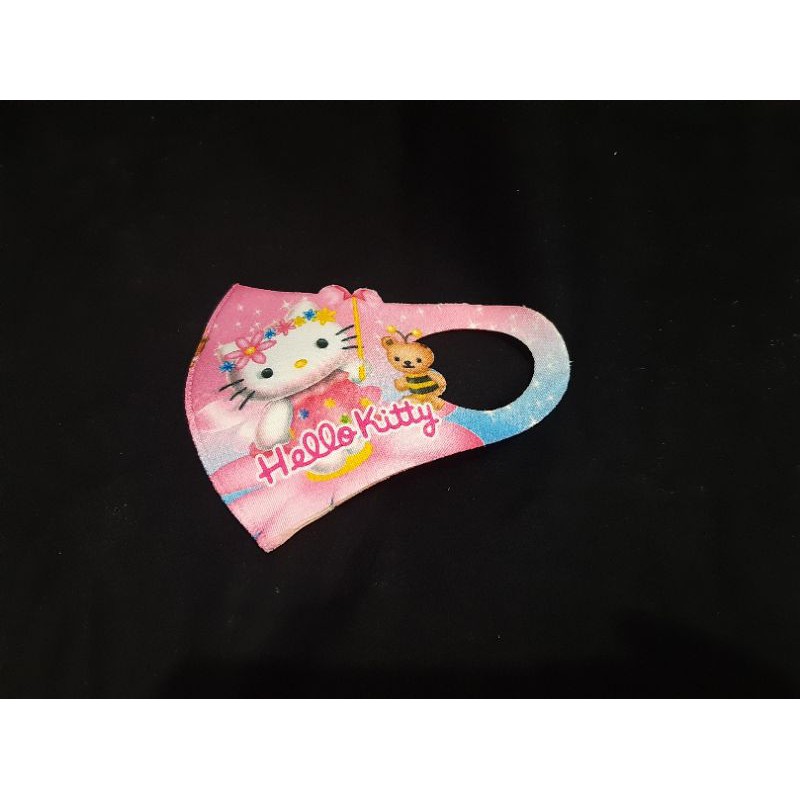 masker anak random hello kitty