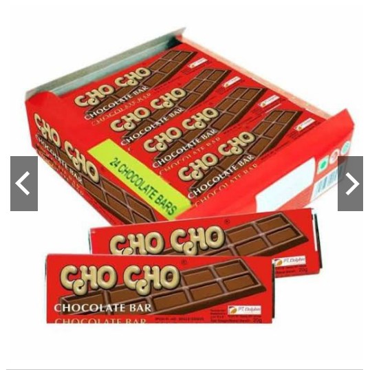 

Chocho chocolate bar ( 1 box isi 24 )
