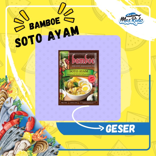 

Bumbu Bamboe Soto Ayam Instan Racikan Masak Instan Praktis Termurah