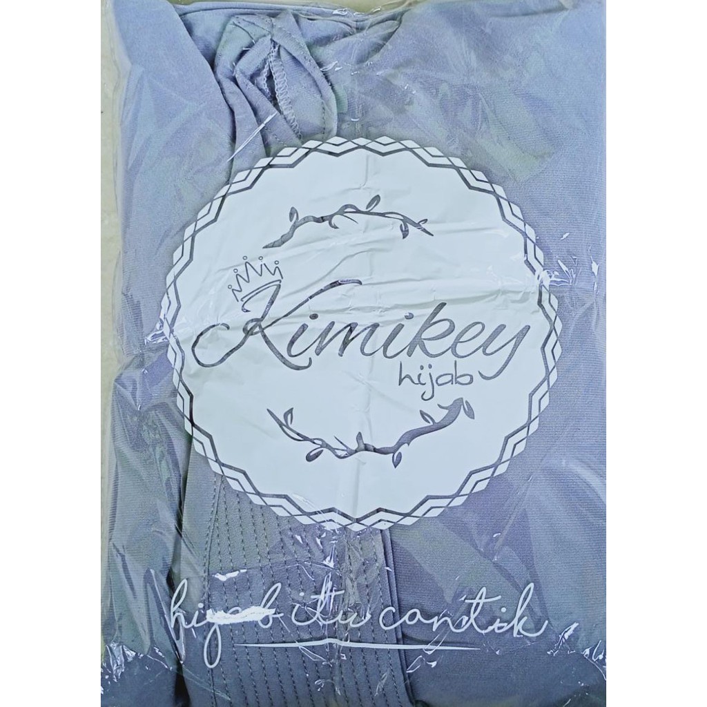 Jilbab Instan JUMBO FARIDA syar'i BY KIMIKEY-ABU2/GREY