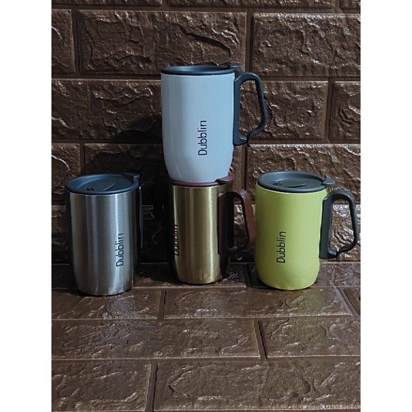 MUG / GELAS / CANGKIR KOPI TAHAN PANAS DUBBLIN 350ml STAINLESS STEEL