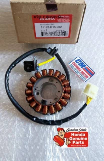 Spul  spol  Statorcomp  stator comp old CB150R lama 31120-k15-902 asli HONDA AHM