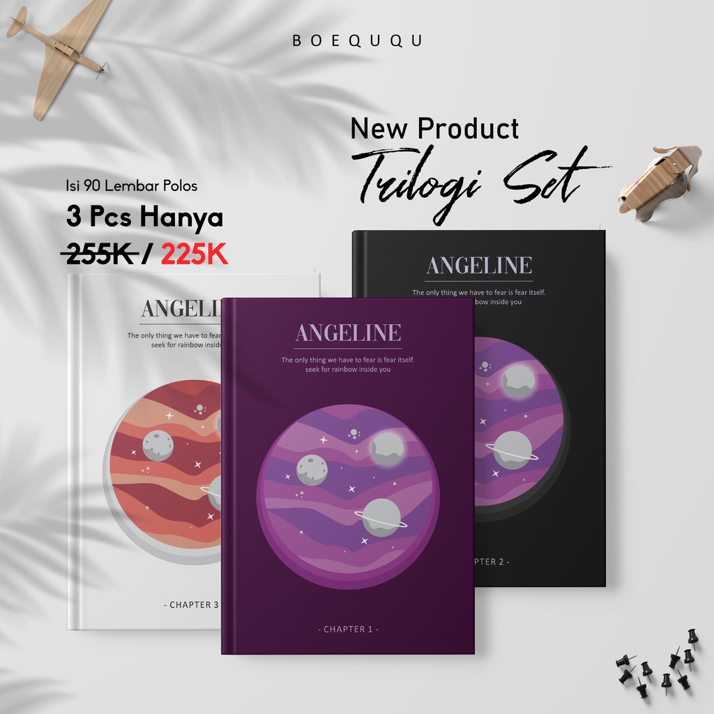 

Paket 3 Buku Lebih Murah / The Barve / Journal Book / Agenda Kerja / Notebook Chapter / Buku Tulis A5 / Buku Diary / Catatan Custom / Notebook A5 / Notebook A6 / Notebook MIni / Hadiah Ulang Tahun Cewek / Notebook Hardcover Laminasi Doff
