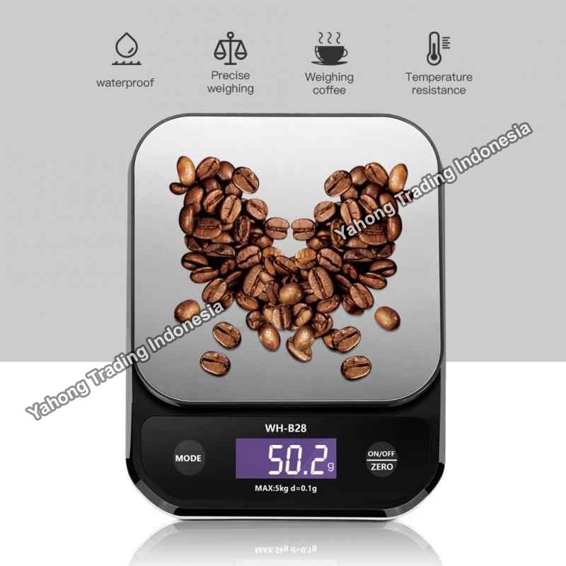 Timbangan Digital Dapur Kue Bumbu Anti Air Waterproof WH-B28 5kg 10kg
