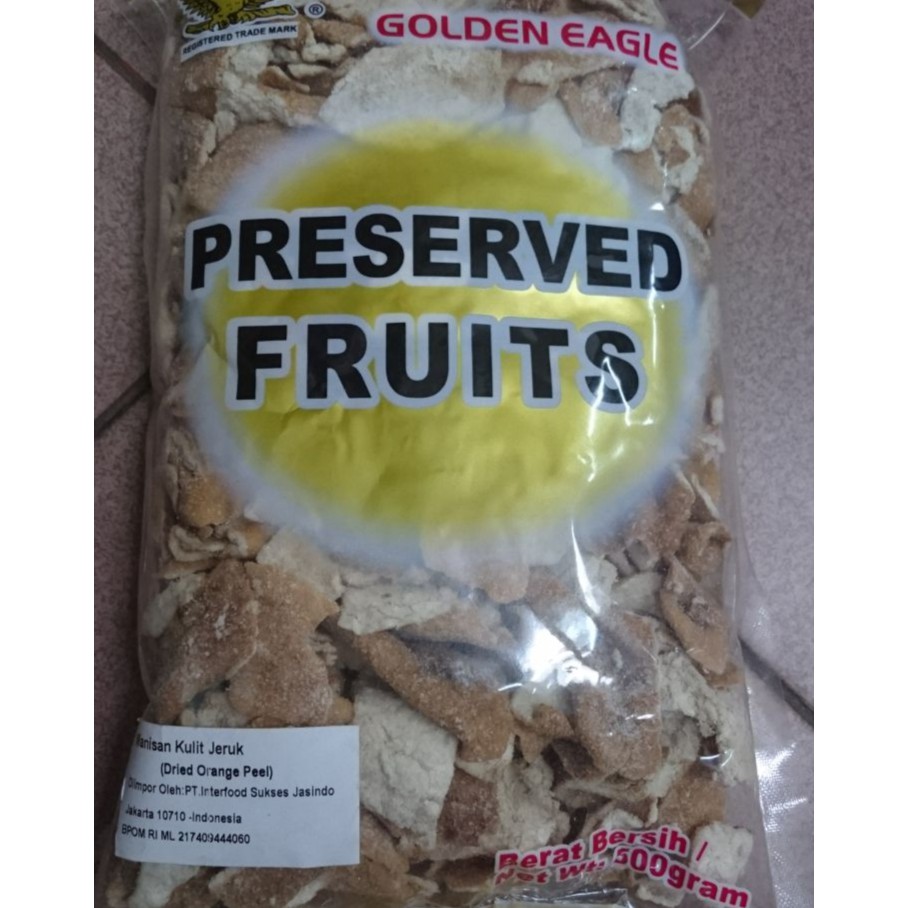 

Golden Eagle/Manisan Kulit Jeruk / Mandarin Peel 500grm