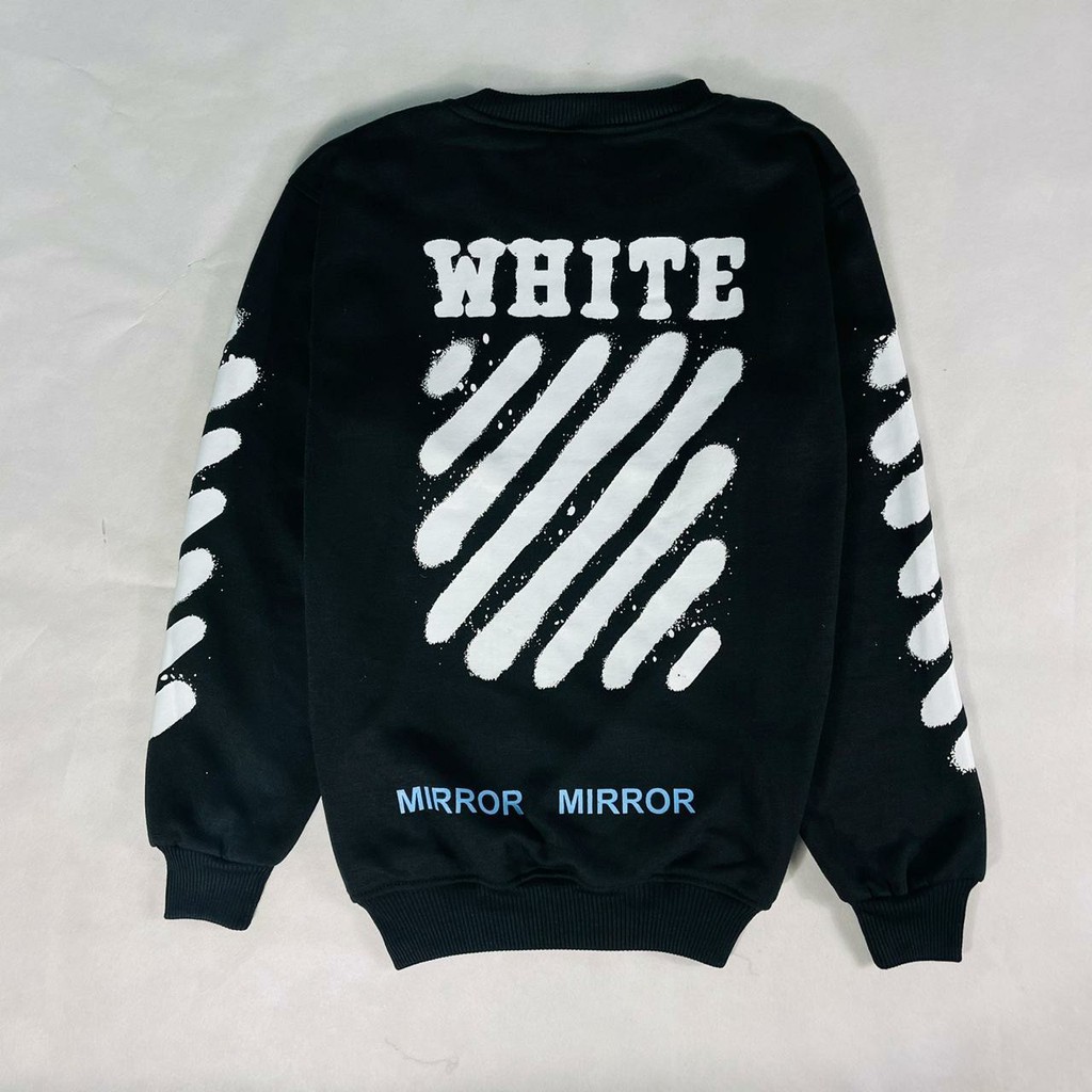 CREWNECK OFF WHITE  / JAKET OFF WHITE AUTHENTIC HITAM/ HOODIE OFF WHITE