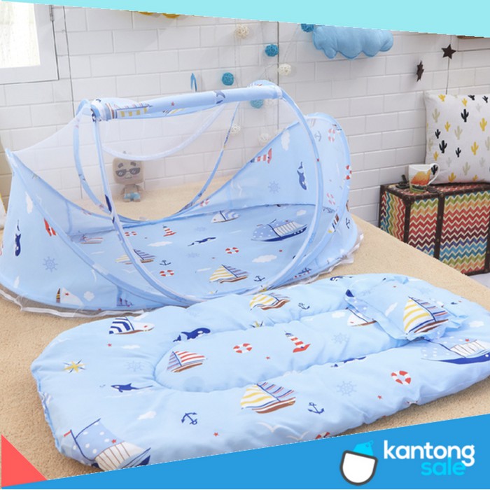 Kelambu Bayi Tempat Tidur Bayi Kelambu Anti Nyamuk Kasur Bayi Matras Bayi Perlengkapan Bayi
