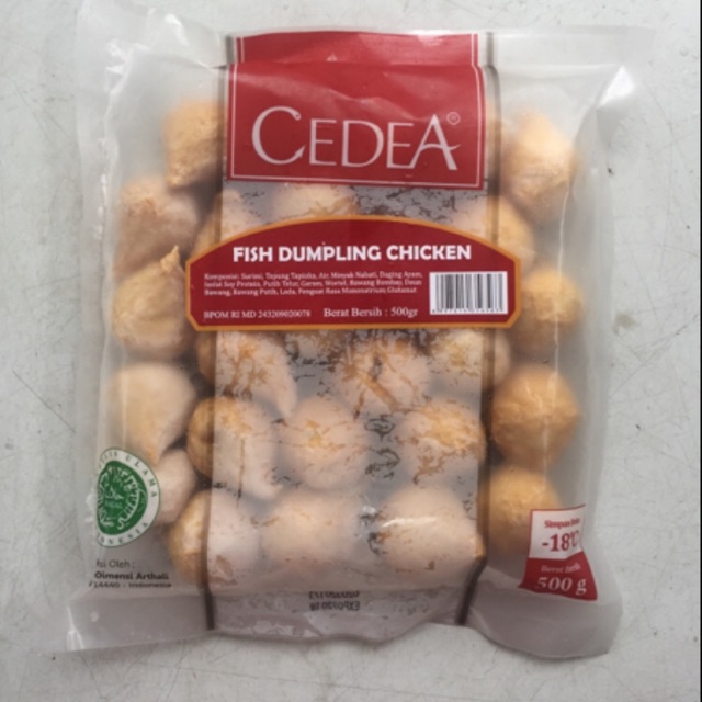 

Cedea dumpling chicken ayam 500gr