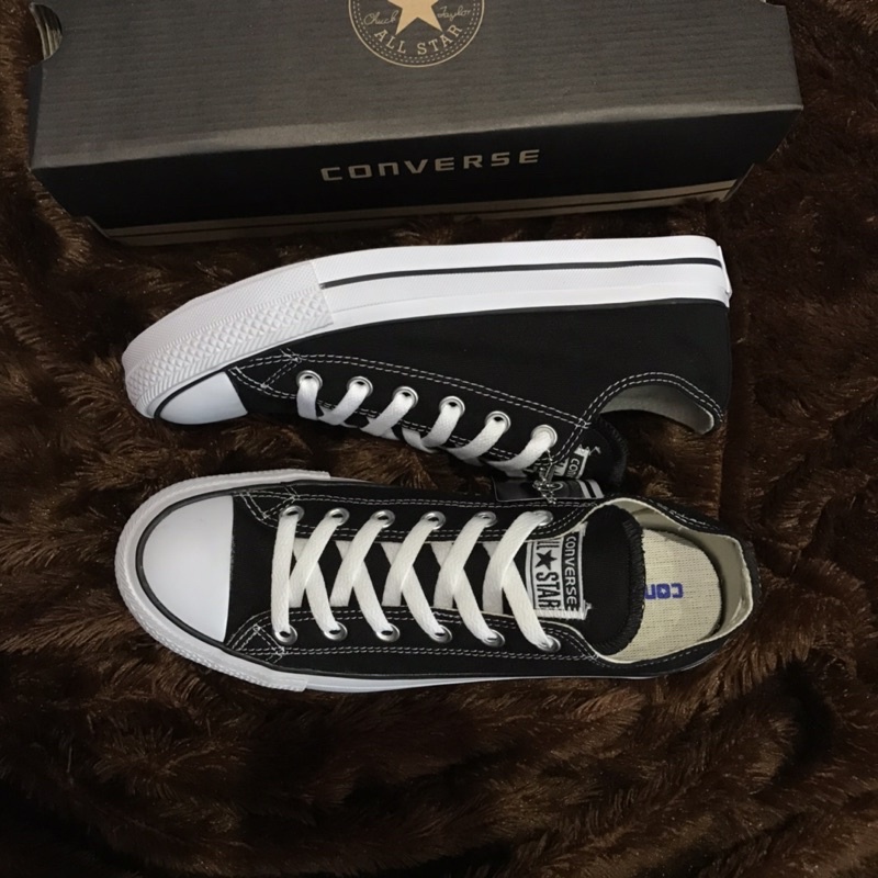 SEPATU CONVERSE CLASIK BLACK WHITE LOW PREMIUM QUALITY