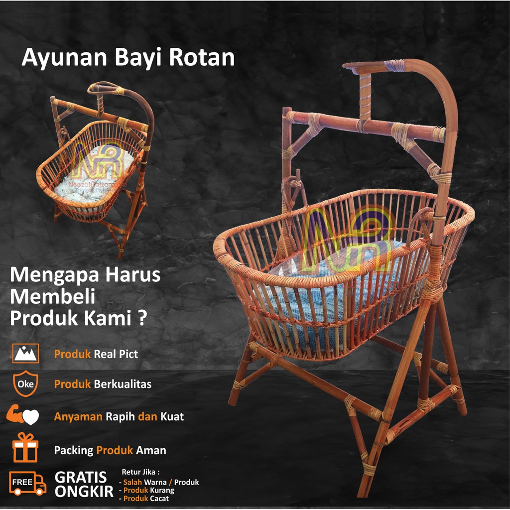 Ayunan Bayi Rotan, Ayunan Anak Baby, Ayunan minimalis ...