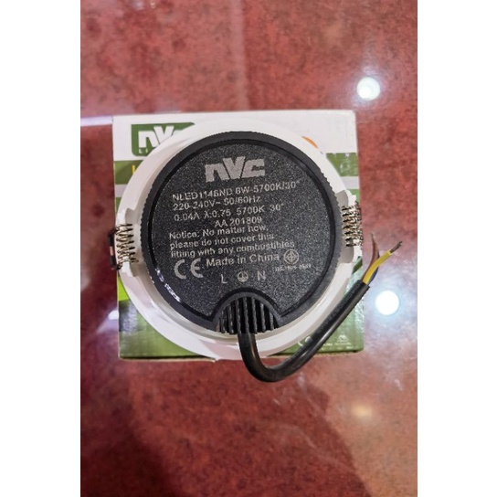 Lampu Led Downlight NVC 6w Semi-White (5700k)