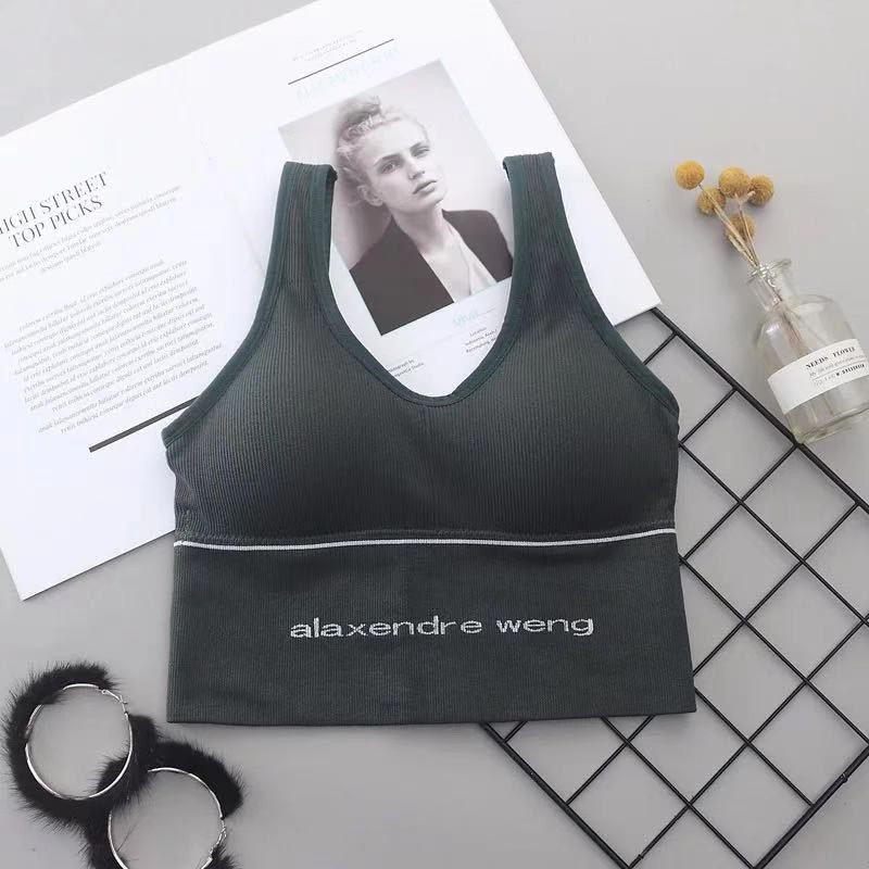 Sport Bra Gym Bra Olahraga Push Up Wanita Tanpa Kawat Elastis Sexy Import-Bra-16 Hijau Tua