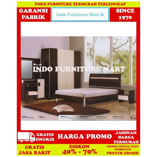 Kamar Tidur Set Bedroom Sets Siantano Type Rosella Uk 160 X 200