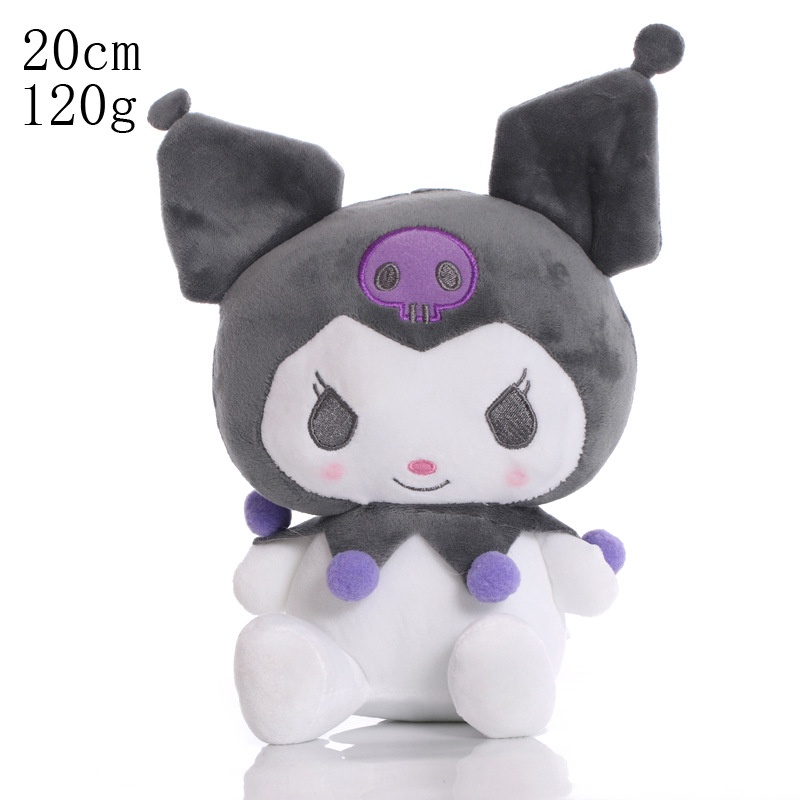 2022 Mainan Boneka Stuffed Plush Kartun Anime Princess Sanrio Kuromi Untuk Anak Perempuan