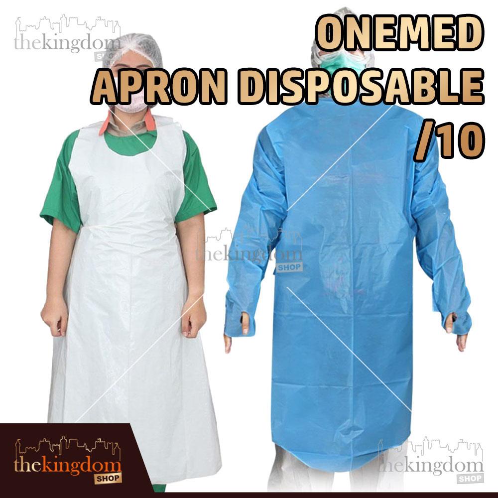 Onemed Apron Lengan Panjang One Disposable /10 Celemek Plastik Medis