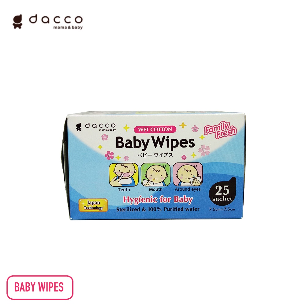 Dacco Paket Mama Nipple Wipes &amp; Baby Wipes Tisu Basah Ibu dan Bayi Berry Mart