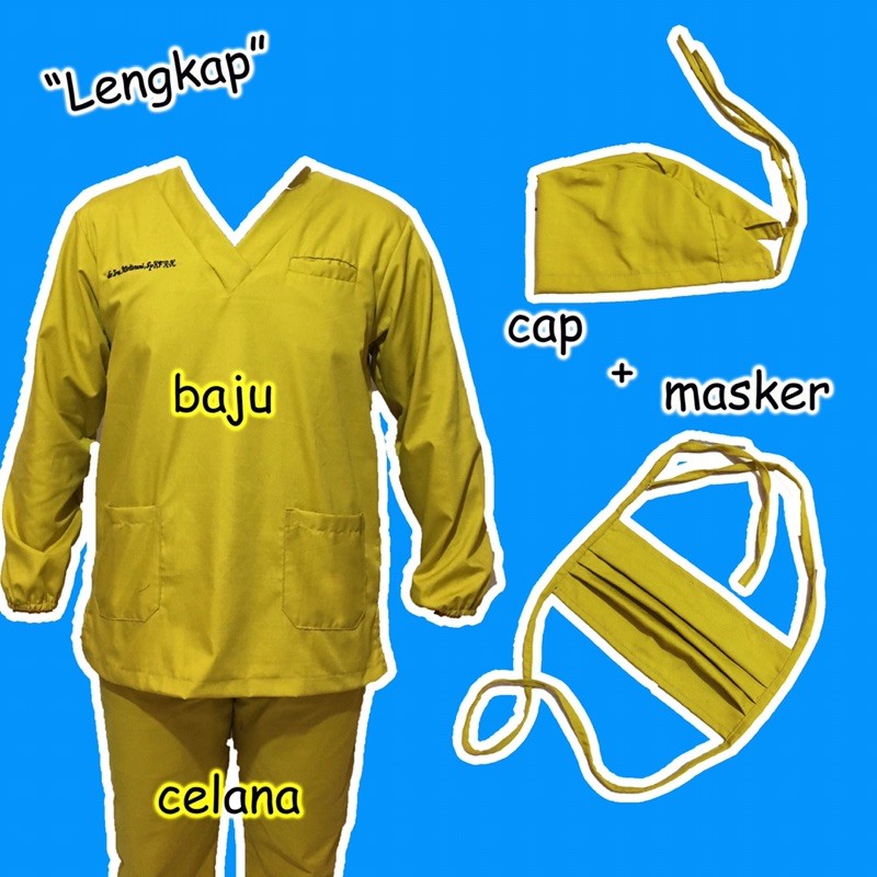 Baju Jaga 3 Kantung/ Baju OK/ Baju OKA/ Baju Scrub/ Seragam Medis/ Baju perawat/ Baju Operasi