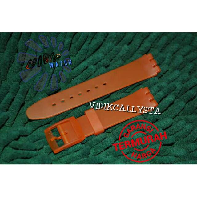 TALI RUBBER 17 MM ORANGE TRANSPARAN / STRAP 17MM ORANGE NEW GENT JELLY IN JELLY IRONY CHRONO DIAPHAN