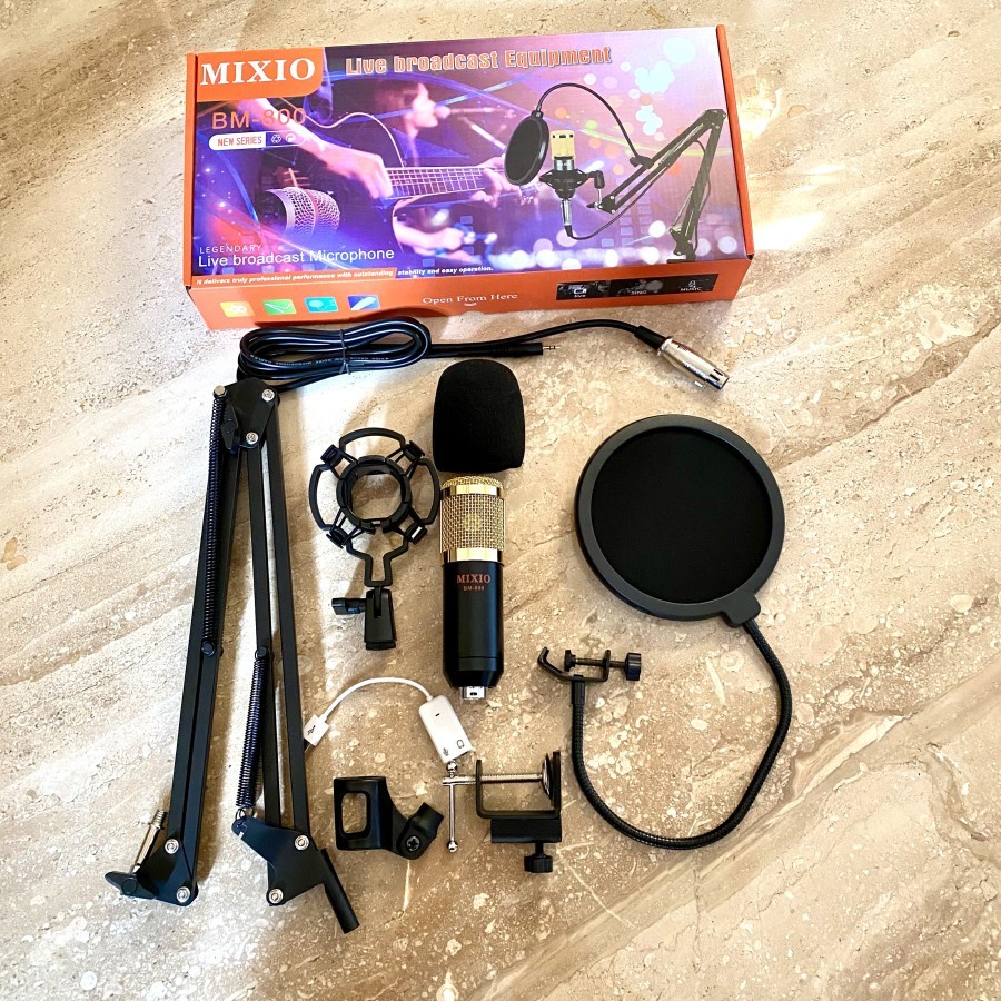 BM800EC ORIGINAL Full Paket recording Microphone Condenser Live