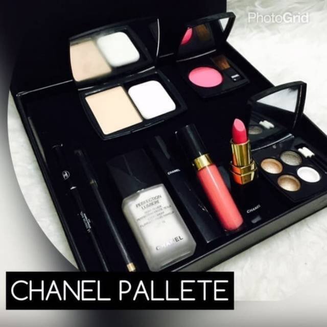 SET ALAT MAKE UP KECANTIKAN CHANNEL KOSMETIK PALETTE 9 in 1 / CHANNEL COSMETIC PALLETTE KUALITAS 10