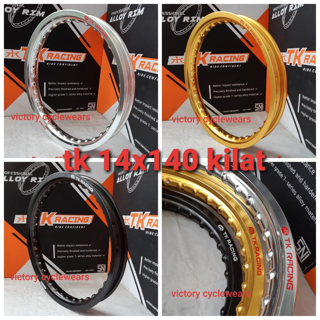 VELG TK RACING 14X140 KILAT PER 1 PCS ( SATUAN ) ORIGINAL