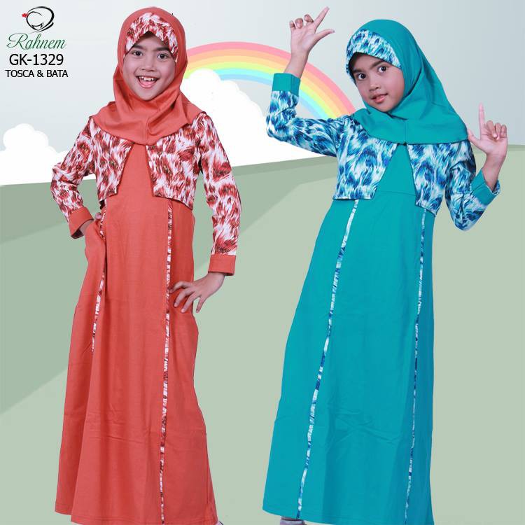 BAJU MUSLIM ANAK PEREMPUAN / RAHNEM GK- 1329 / FASHION MUSLIM