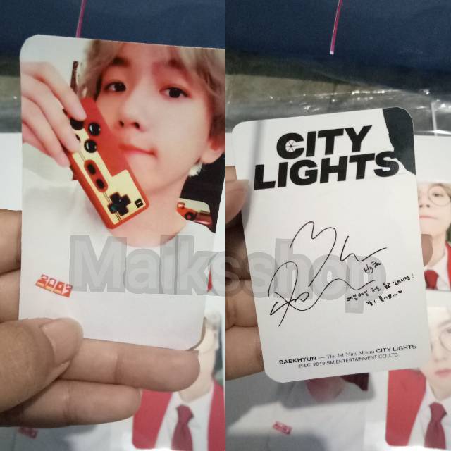 Baekhyun City Lights Photocard Kpop