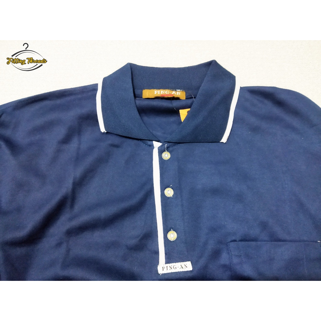 Kaos Kerah Pria Dewasa / Polo Shirt Lengan Panjang / Kaos Polo Polos Panjang