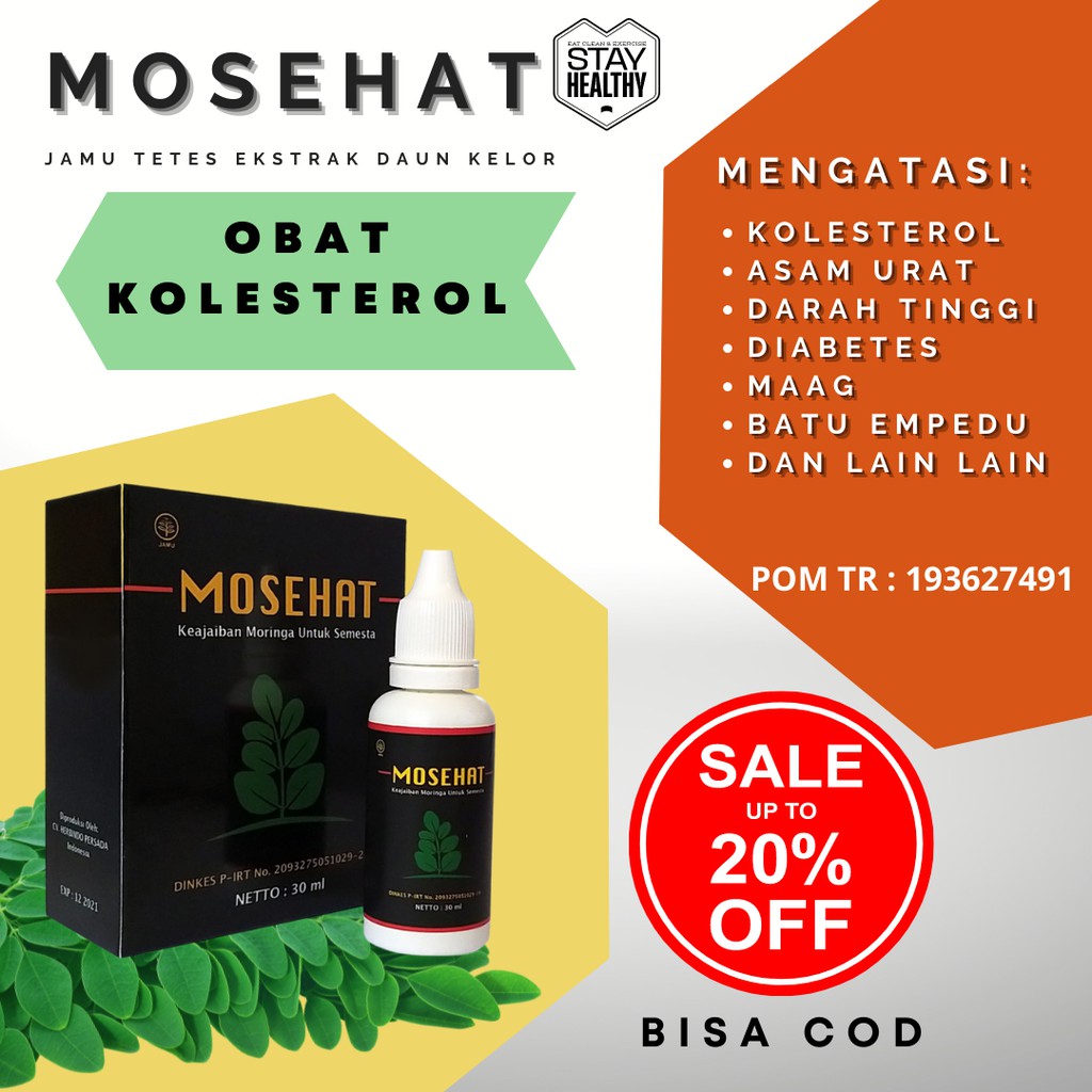 Mosehat Obat Kolesterol Herbal Halal BPOM
