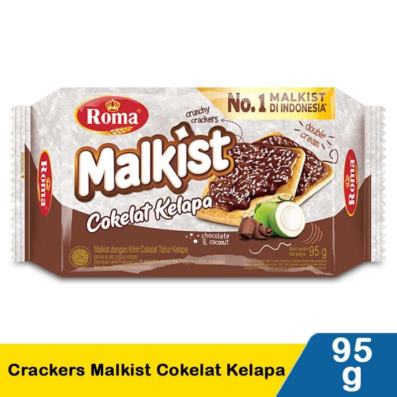 

Roma Crackers Malkist Cokelat Kelapa 95G