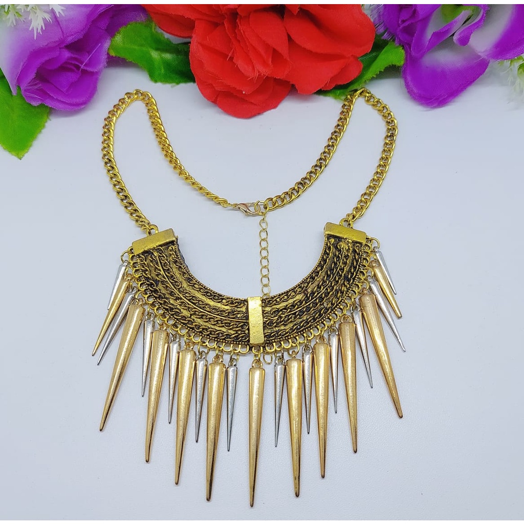 Aksesoris kalung fashion kalung elegan kalung hijab aksesoris cantik kalung daun elegan cantik Q-S