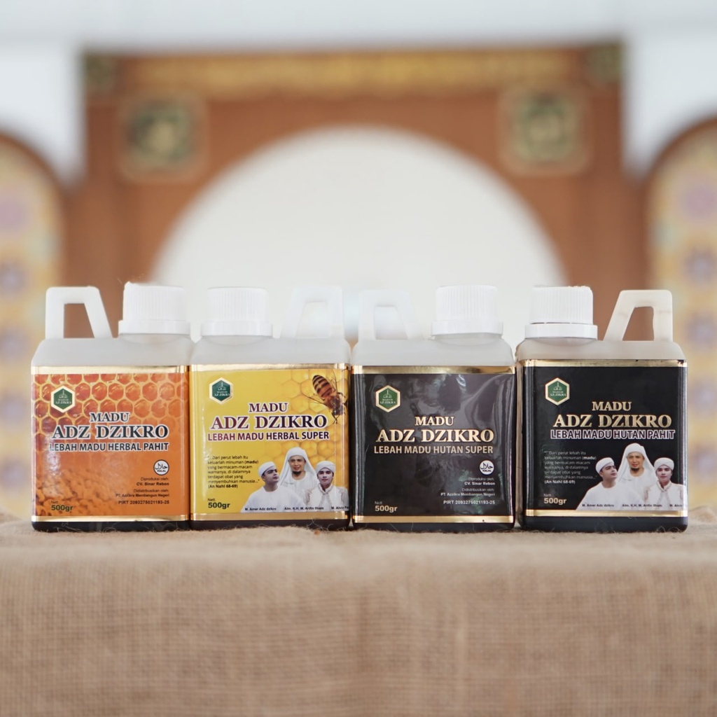 

Madu Adz Dzikro Kemasan Baru Asli 100% Majelis Az Zikra, Madu Herbal Hutan Super Hitam Pahit 500 gr