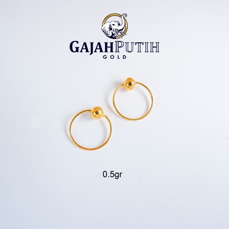 0,5gr Anting Model Dakocan Emas Asli kodeO405