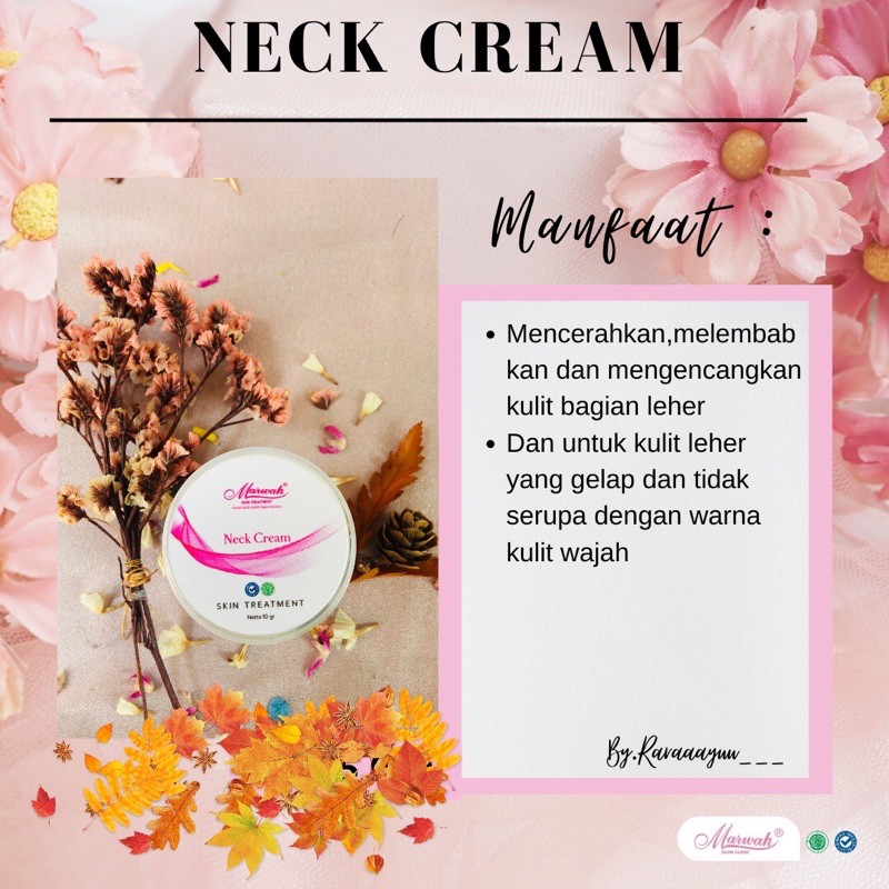 KRIM LEHER / NECK CREAM || MARWAH SKIN TREATMENT