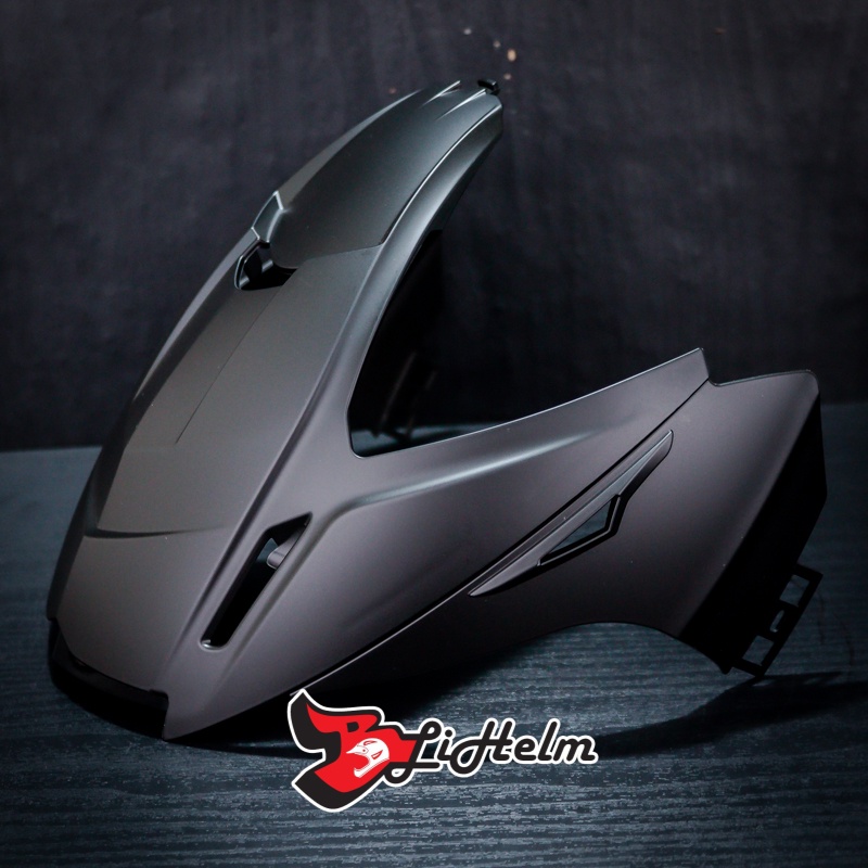 PET HELM ZEUS ZS 613C BLACK DOFF ZS613C TOPI ORIGINAL HELMET