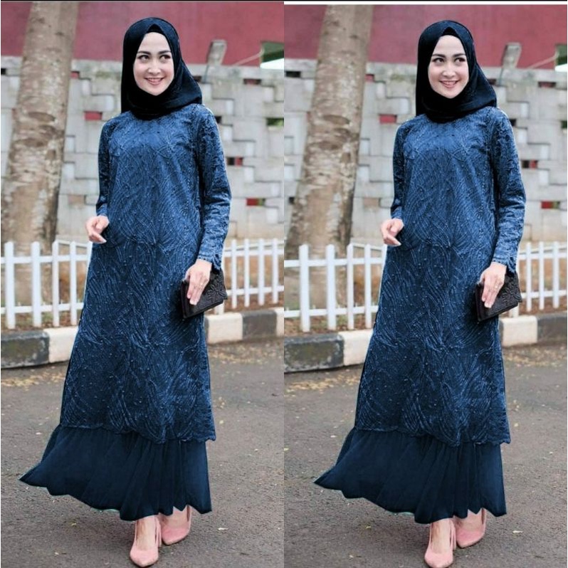 MAXY LUCINTA MUTIARA, BRUKAT, TILE, GAMIS, MUSLIM