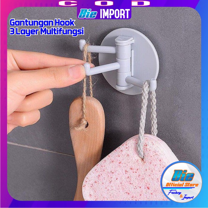 Cantolan Hook / Gantungan 3 Layer Multifungsi Impor Best Seller