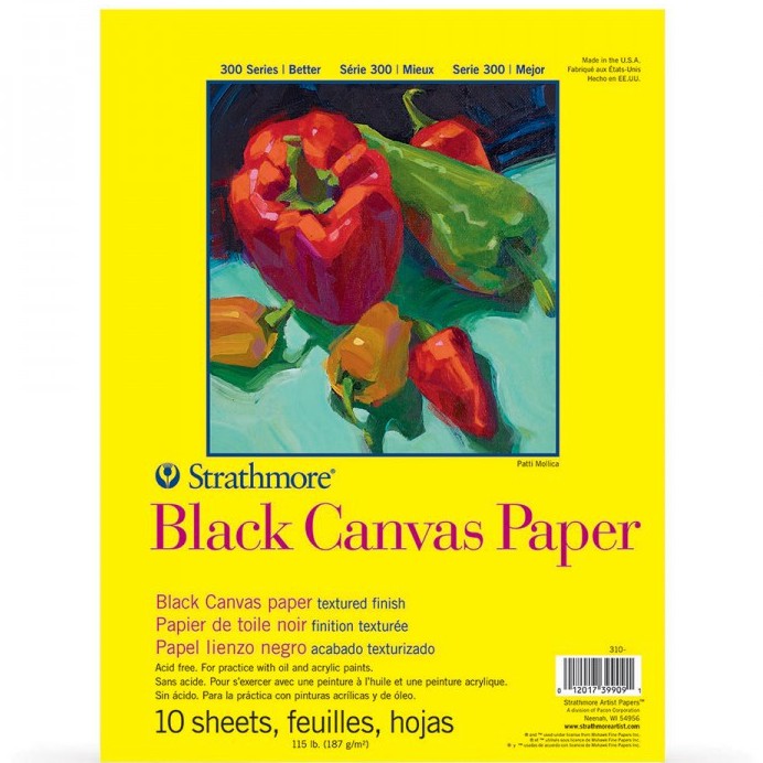 Strathmore - Black Canvas Paper Pad 300 Series