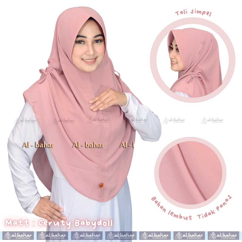 Kerudung Syari 2 Layer Khimar 2 Layer Jumbo Jilbab Khimar Jumbo Jilbab Syari Serut Khimar