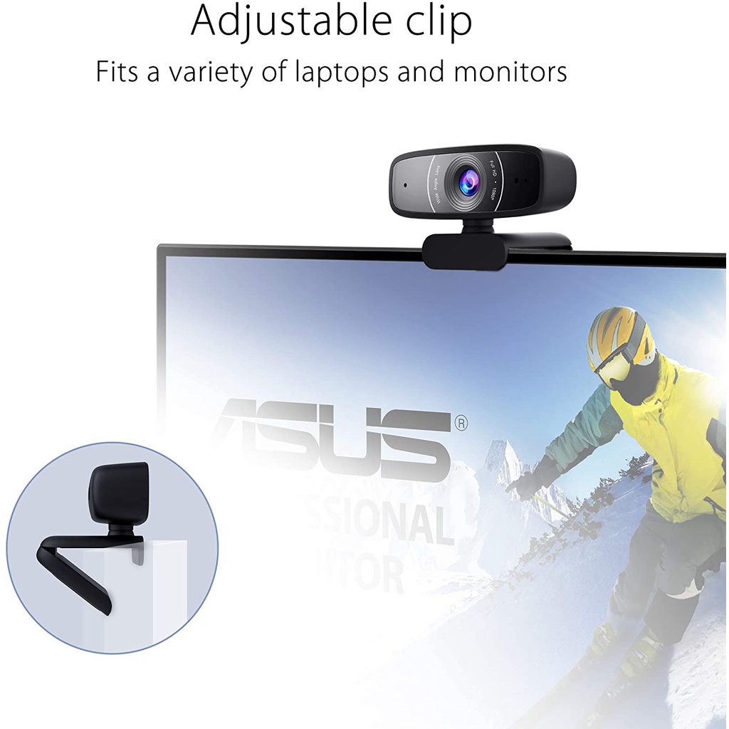 Asus C3 Full HD 1080p Streaming Gaming Webcam with Microphone