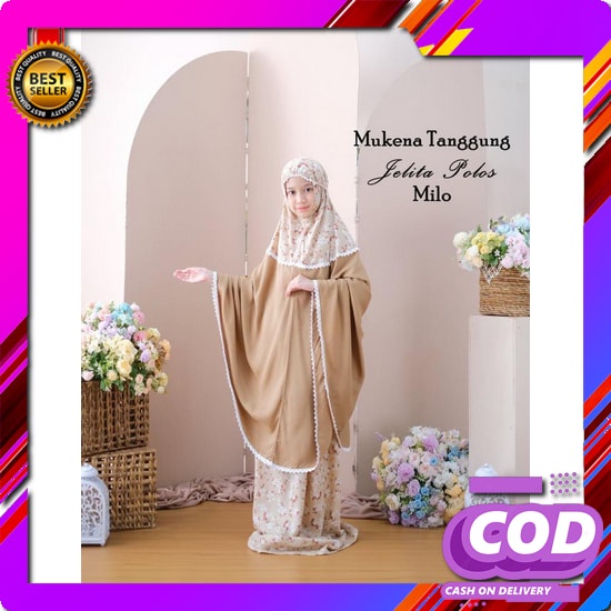 Zayara Prayer Set Mukena Mom Dan Kids By Shieraki Mukena Anak Tanggung Jelita - Polos Milo