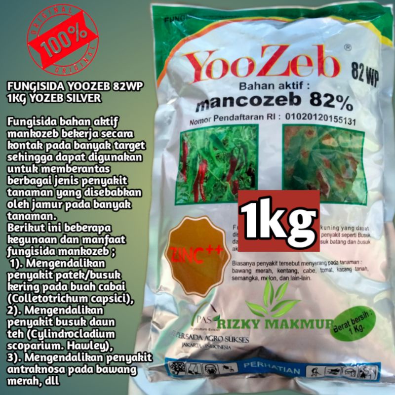 fungisida Yoozeb 82% 1kg