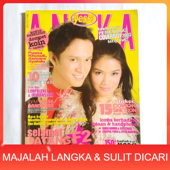 Majalah ANEKA YESS No.22 Okt 2003 Cover TITI KAMAL & YOGI Langka