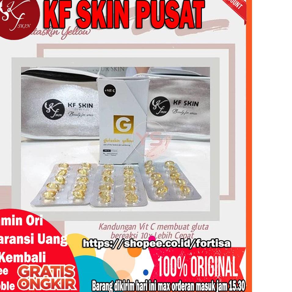 ✎ Glutaskin Gluta Skin Yellow LCBEAUTY LC BEAUTY PEMUTIH KULIT Original ➯→ (Terlaris)