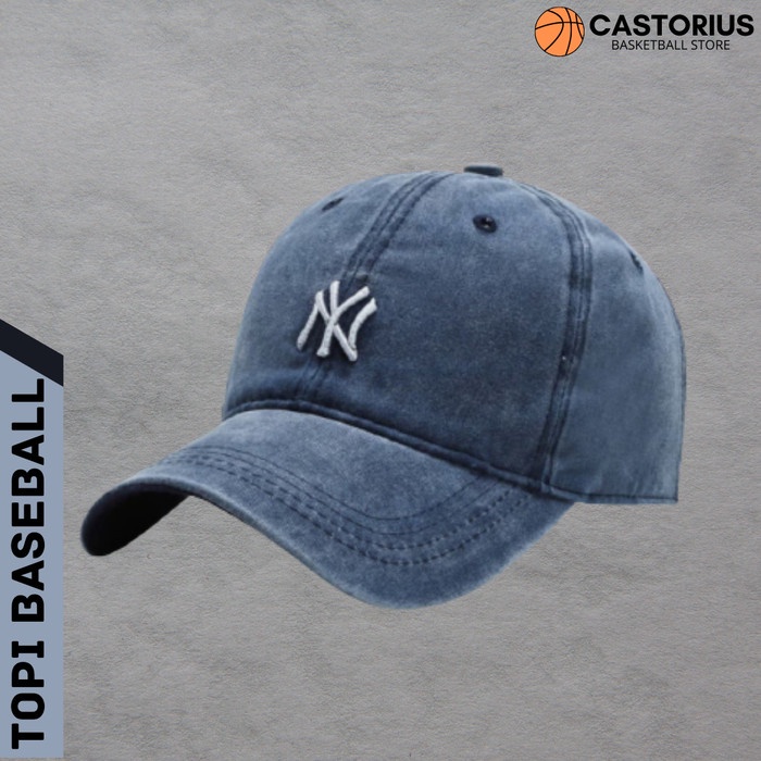 Baseball cap  PRIA WANITA NY JEANS Merah Cap Berkualitas Pantai Terbaru Santai Topi Kekinian Korean 
