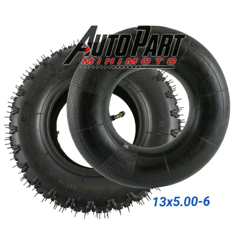 Ban LUAR dan DALAM ATV Ring 6 Ukuran 13x5.00-6 Set Luar + Dalam 1 Set