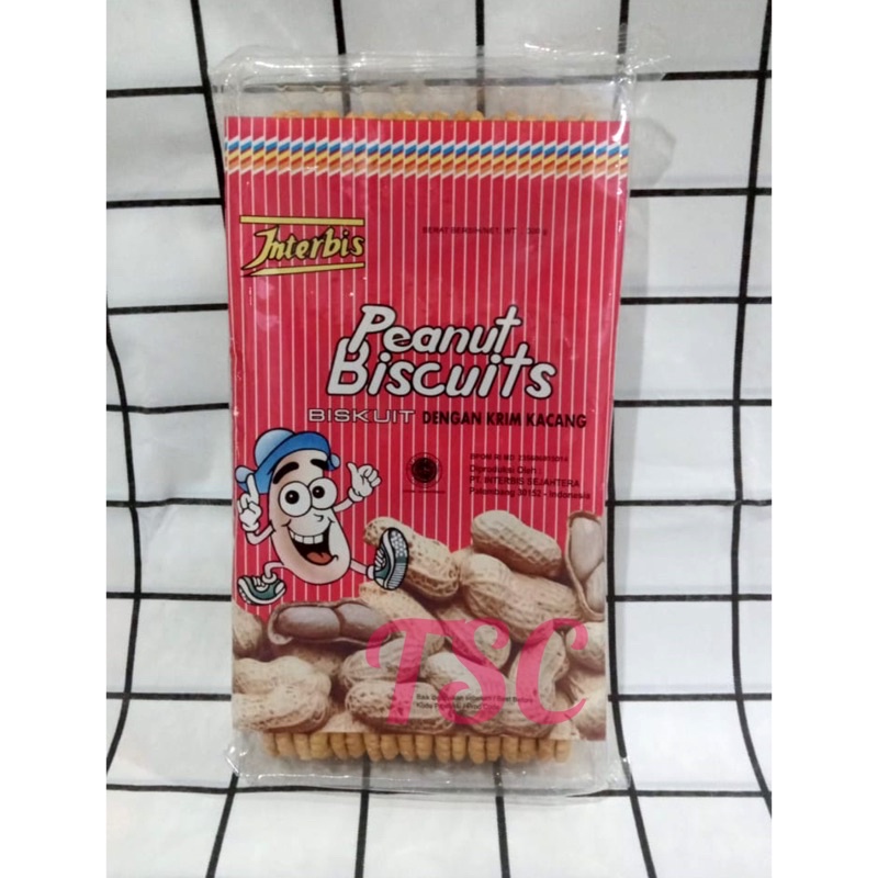 

Interbis Peanut Biscuits 300gr / Biskuit dengan Krim Kacang / Peanut Cracker